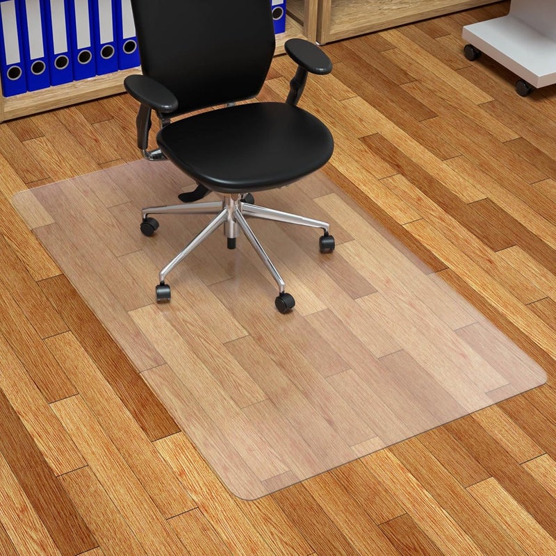 FuturHydro Chair Mat for Hardwood Floor, 30" x 48" Clear Anti-Slip Computer Desk Chair Floor Mat, Easy Glide, Transparent Mats for Office, Home and Gaming Floors (Rectangle) - Image 1